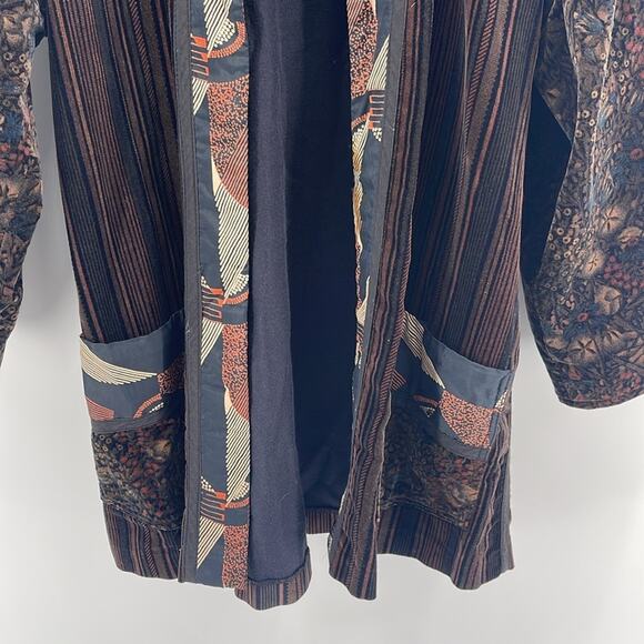 Vintage Kai Knapp velvet open front longline kimono style jacket - Picture 3 of 6